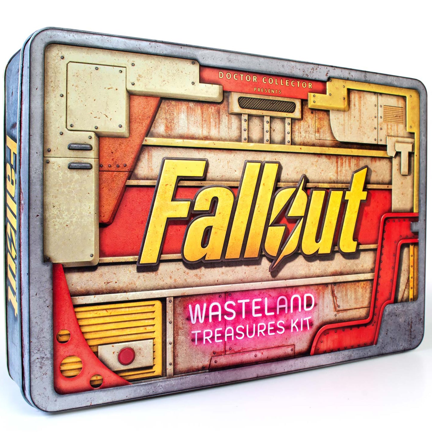 Fallout Wasteland Treasures Kit collector tin with retro metal design