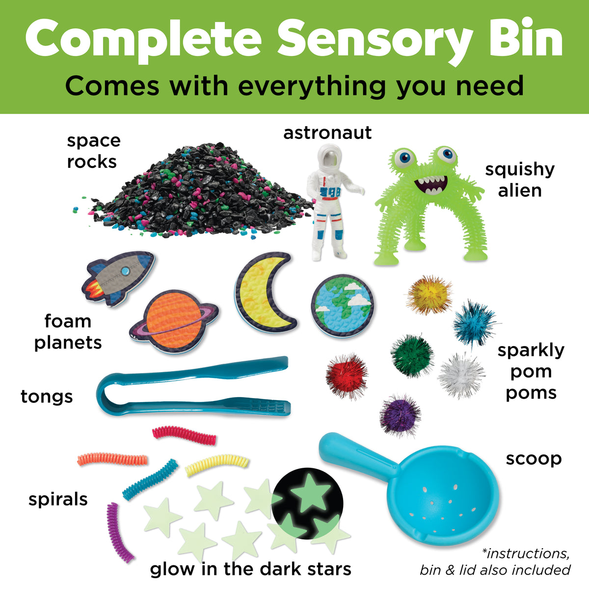 Creativity for Kids Sensory Bin: Outer Space Adventure