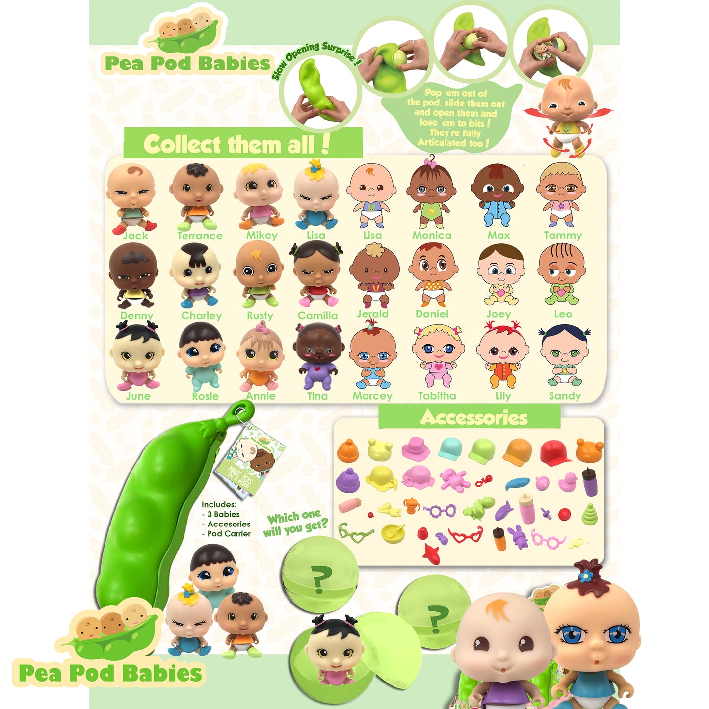 Pea Pod Babies Mystery Surprise 2pk Blind Pack (Colors/Styles May Vary)