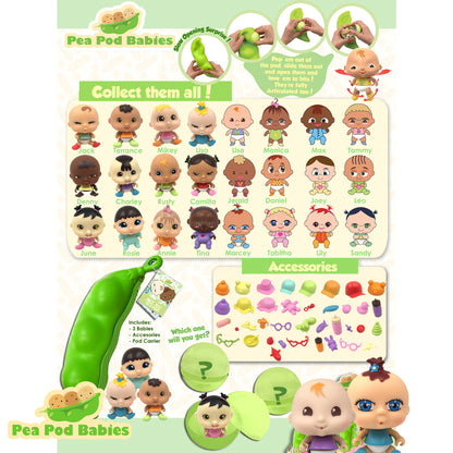 Pea Pod Babies Mystery Surprise 2pk Blind Pack (Colors/Styles May Vary)