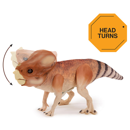 RealFX Puppytronic Jurassic World Dolores dinosaur toy with head turns feature