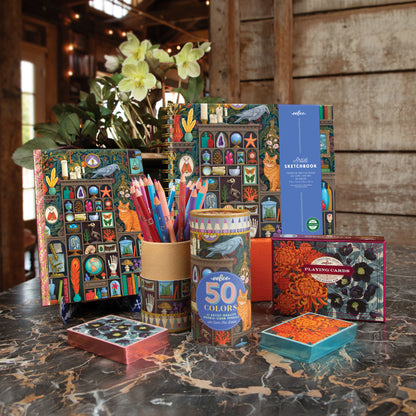 eeBoo Piece & Love Luxe Journal - Alchemist's Cabinet - Gold Gilded