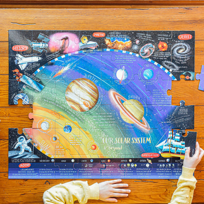 eeBoo Galactic Exploration Giant Floor Puzzle - 48 pc