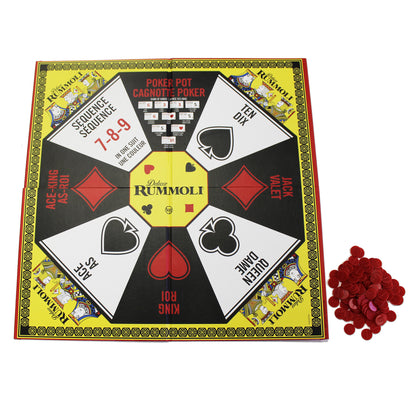 Deluxe Rummoli Bilingual Edition Board & Card Game