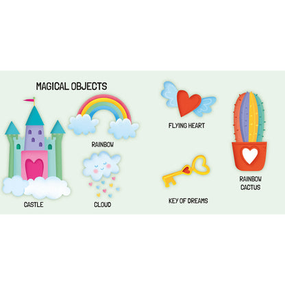 Q-Box Colorful Unicorn Puzzle Set - 40 pc