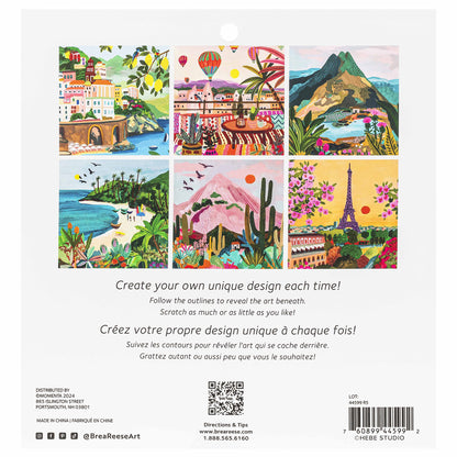 Scratch Art Paper Pad: Joyful Landscapes with colorful hidden designs to reveal