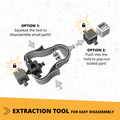Engino Machinery Series 3-in-1 Backhoe Loader Creative Builder Set