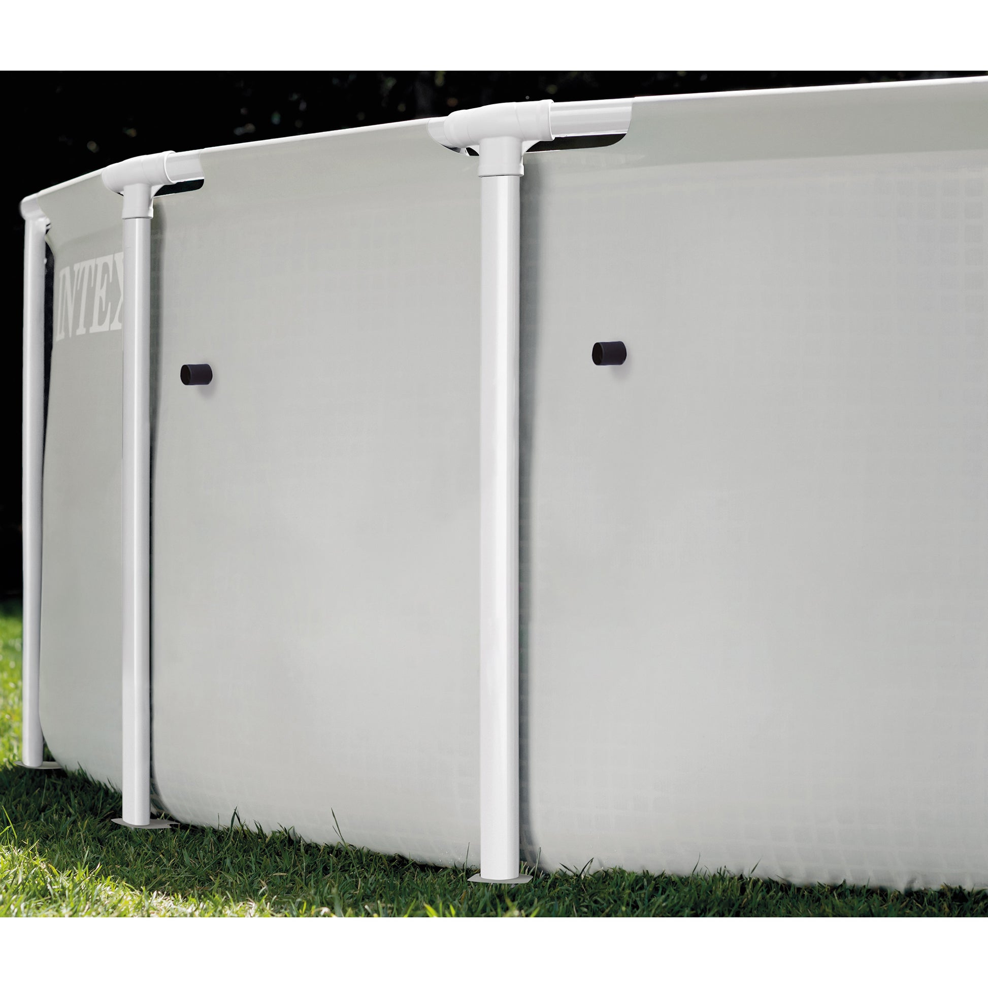 Prism Frame Premium Pool Set 10x30 white above-ground pool with white frame