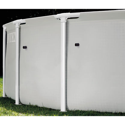 Prism Frame Premium Pool Set 10x30 white above-ground pool with white frame