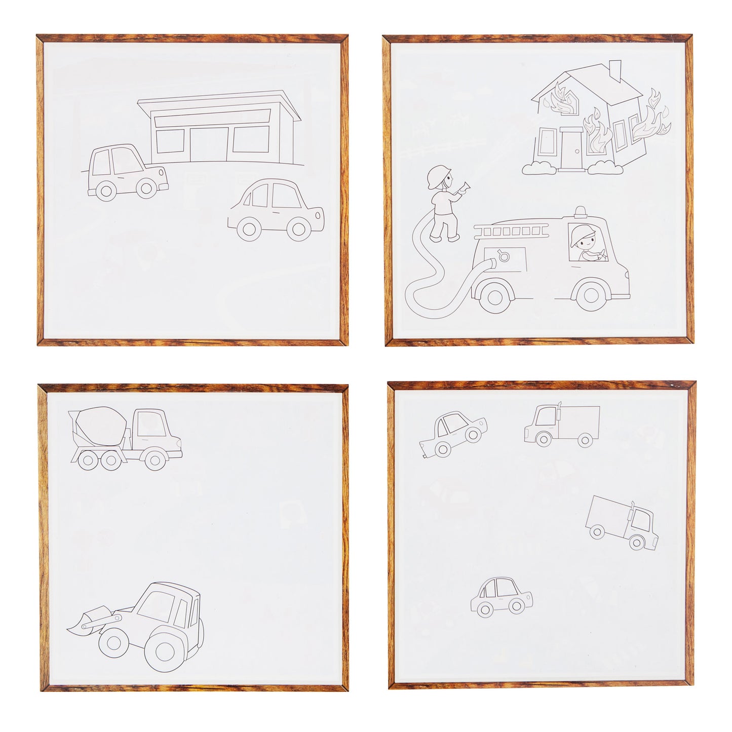 Tiger Tribe Magic Water Painting World - Things That Go - Reusable Coloring Cards