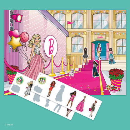 Barbie Book 'n' App Sticker Book Advent Calendar with 24 doors and pink display stand