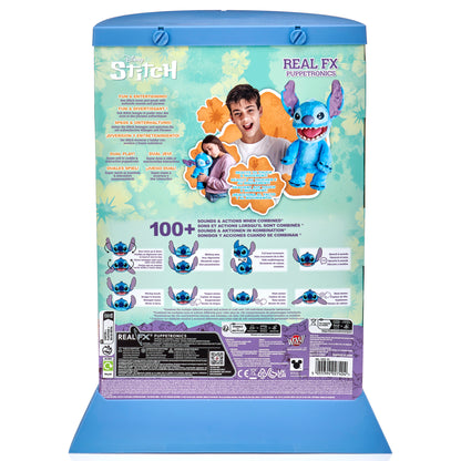 Disney RealFX Stitch Puppet with interactive features and 100+ sounds and actions