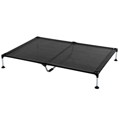 My Duque COOLA Pet Bed XLarge black elevated dog lounger with metal frame