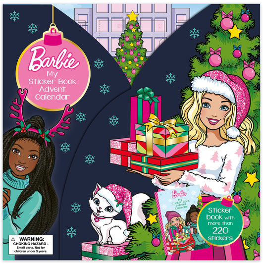 Barbie Sticker Book Advent Calendar with 220+ stickers and 24 doors
