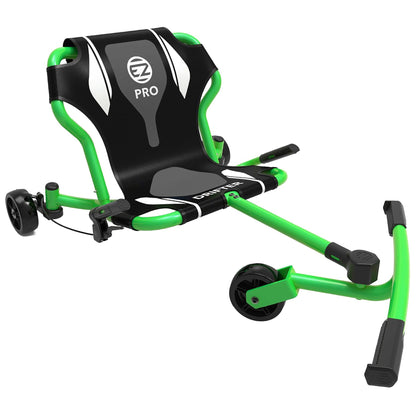 EzyRoller Drifter Pro X lime green and black riding toy with three wheels