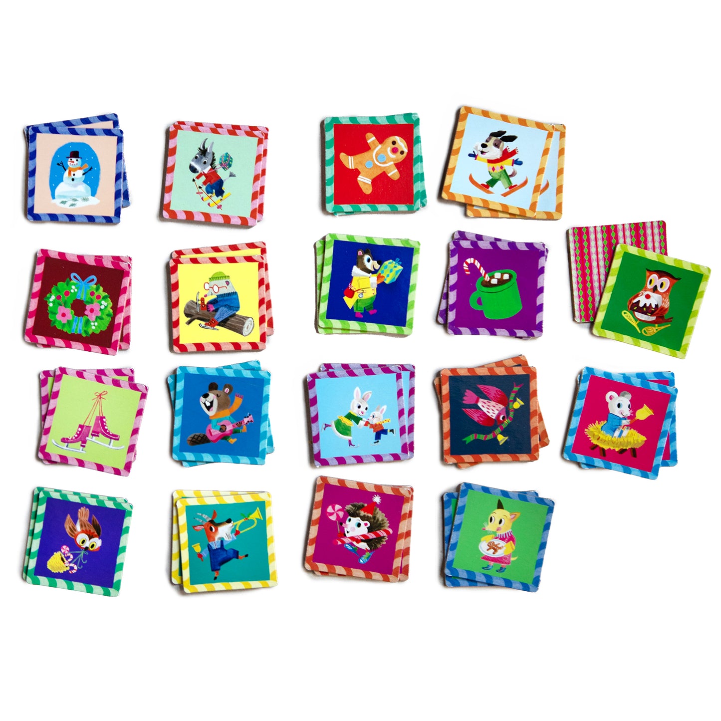 eeBoo Woodland Holiday Memory & Matching Game