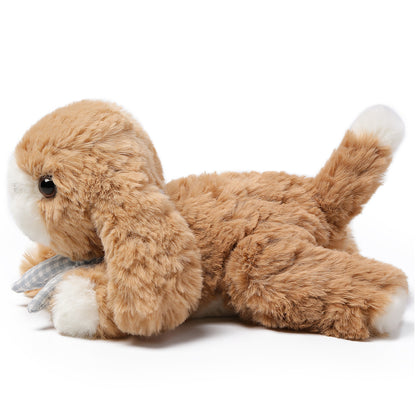 Cute Pet Series Cocker Spaniel 7" plush toy in tan and white, lying down