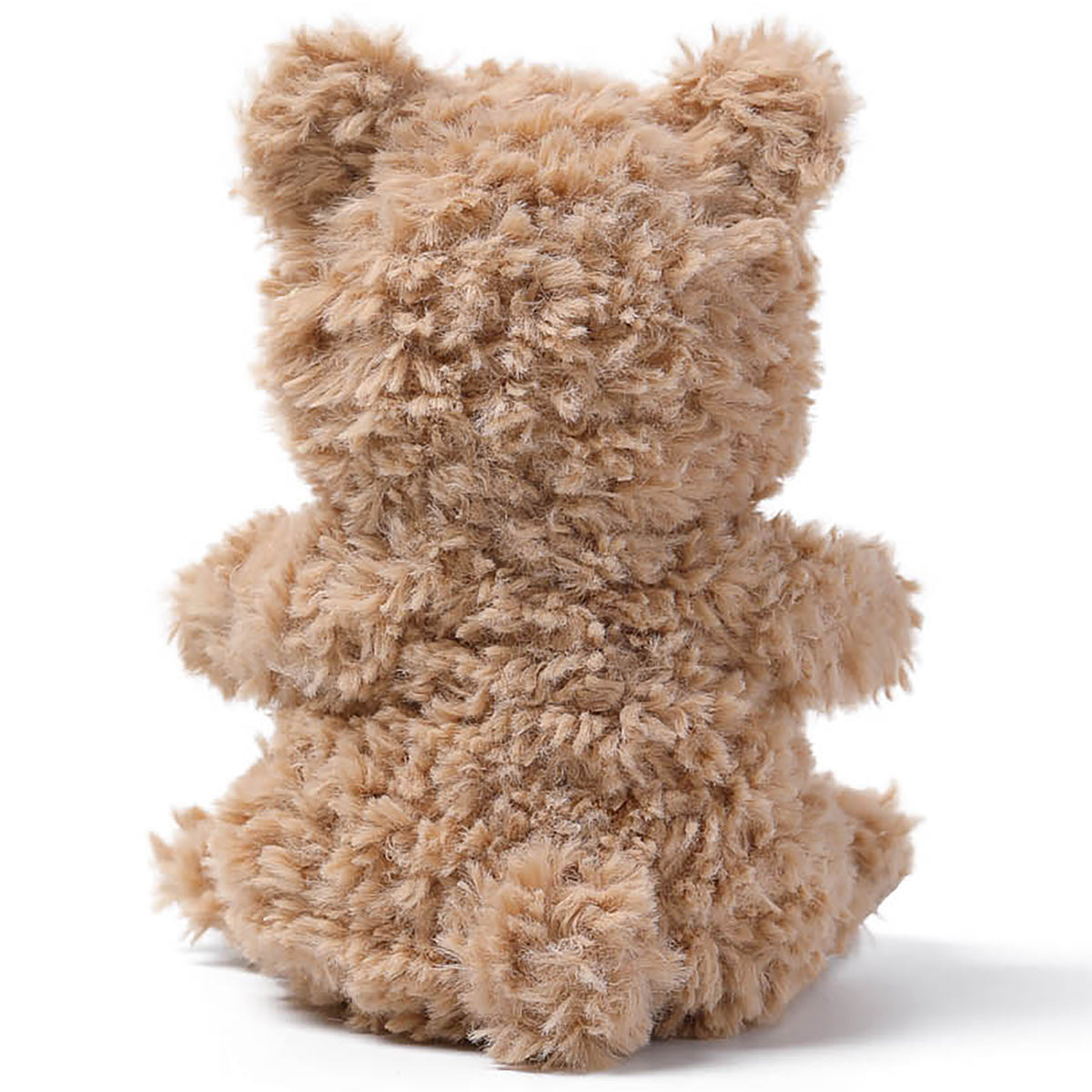 MCHUGS Mini Comfort Bear Lazy 6-inch plush in tan, shown from front view with rounded ears and sitting position