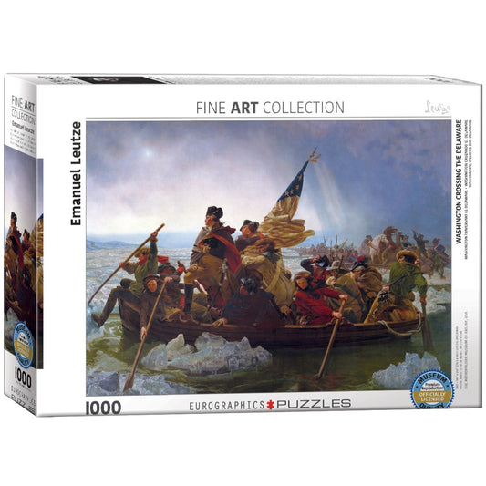 Eurographics Washington Crossing the Delaware 1000 piece puzzle with historical artwork