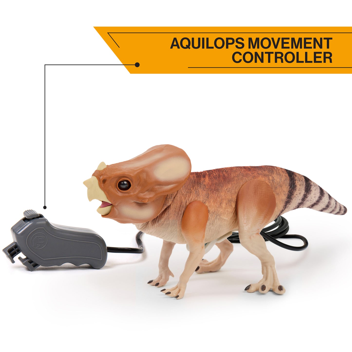 RealFX Puppetronic Jurassic World Dolores dinosaur toy with remote control