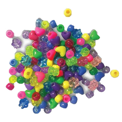 Minnie Mouse Necklace Activity Set with colorful beads in pink, yellow, green, blue, and purple