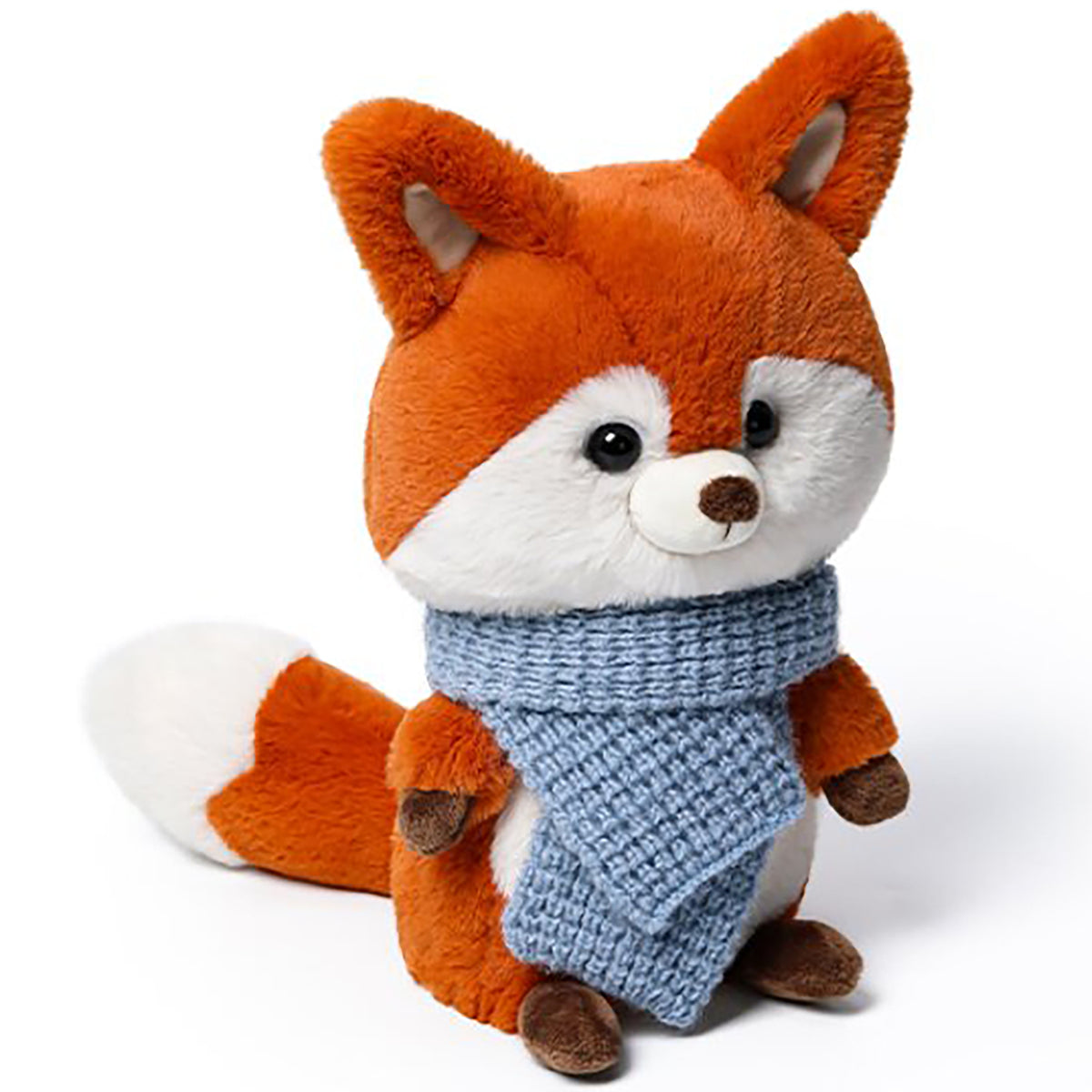 MCHugs Forest Series Mini Scarf Fox 9.8-inch plush toy in orange and white with blue scarf