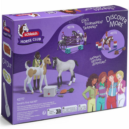 Schleich Horse Club Sarah's First Aid Kit playset with horses and accessories