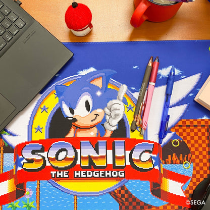 Sonic the Hedgehog Green Hills Zone neoprene playmat with non-slip backing