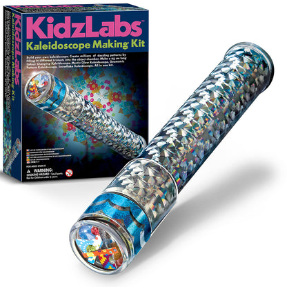 4M KidzLabs Kaleidoscope Making Kit - DIY Optical Light Toy, Mystic Glow