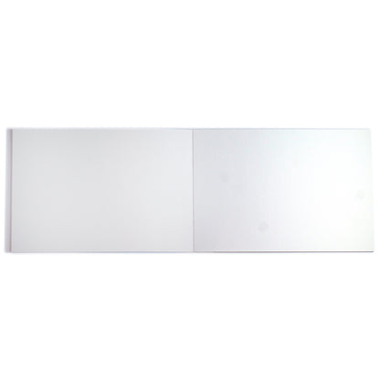 eeBoo Seashells Watercolor Pad open showing blank white pages for art