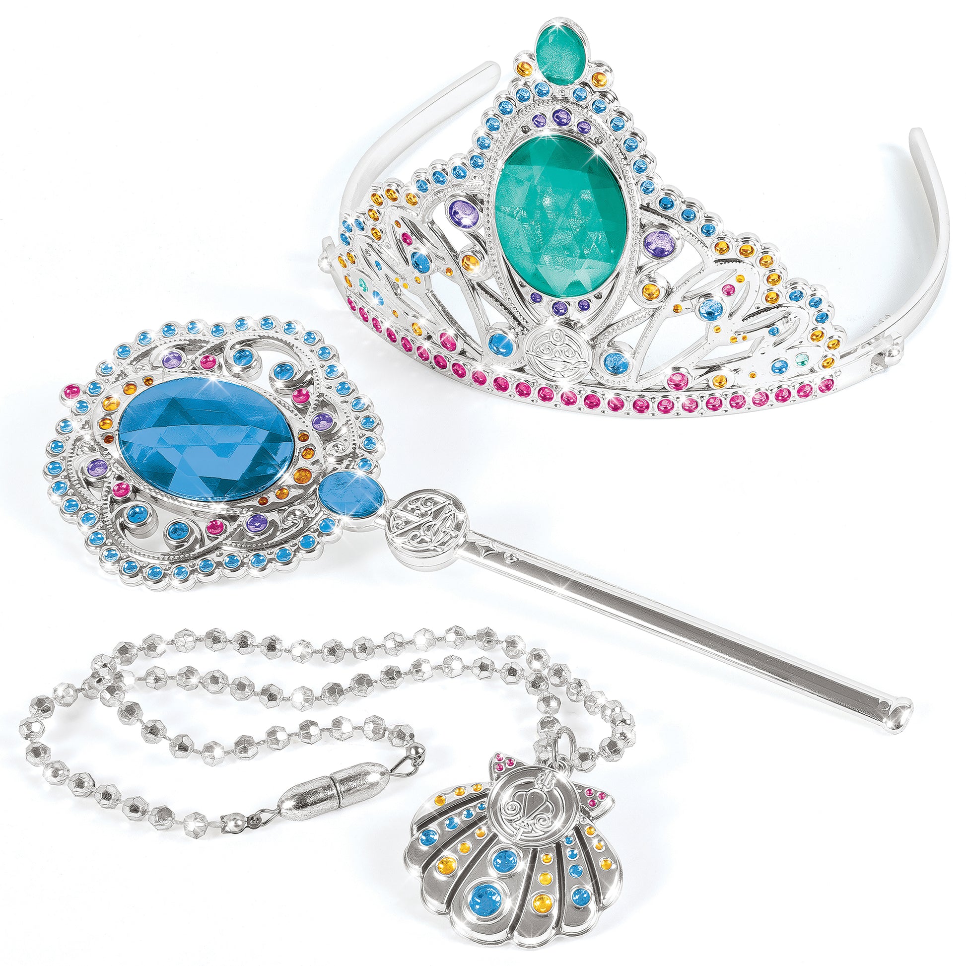 Disney Princess Doodle Gems Royal Accessories set with colorful tiara, wand, and necklace