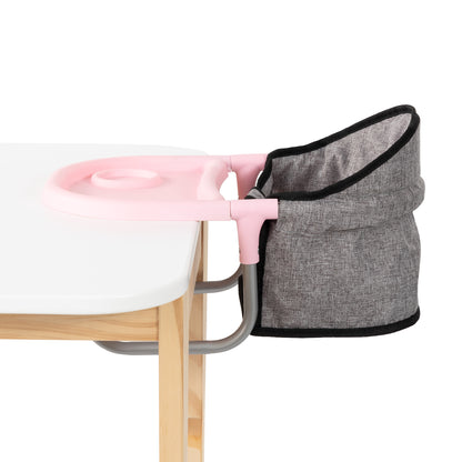 Bayer Design Dolls Table Seat in pink and grey with butterfly design