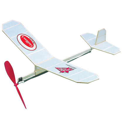 Build-N-Fly Model Kit: Cadet balsa wood airplane with red propeller