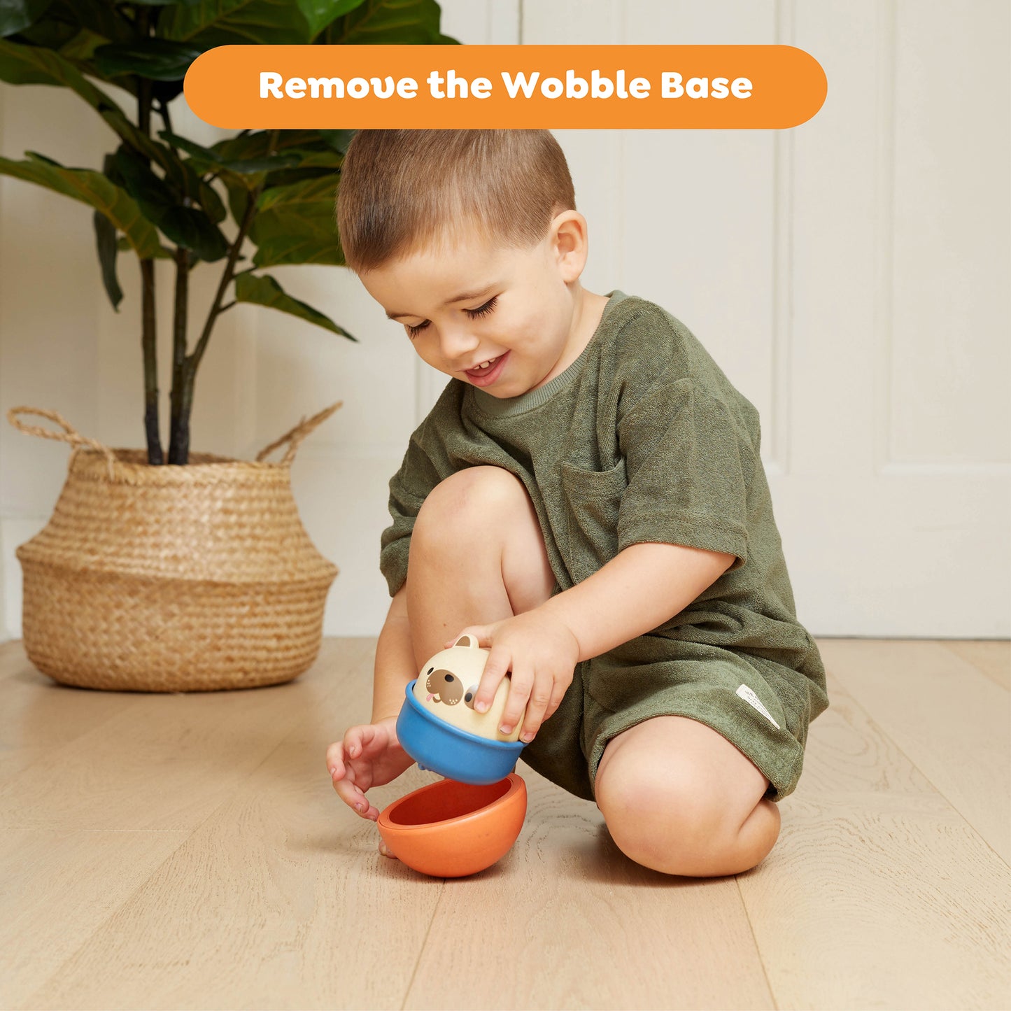 Tiger Tribe Rocking Roller Dog - 2-in-1 Wobble and Race Toy