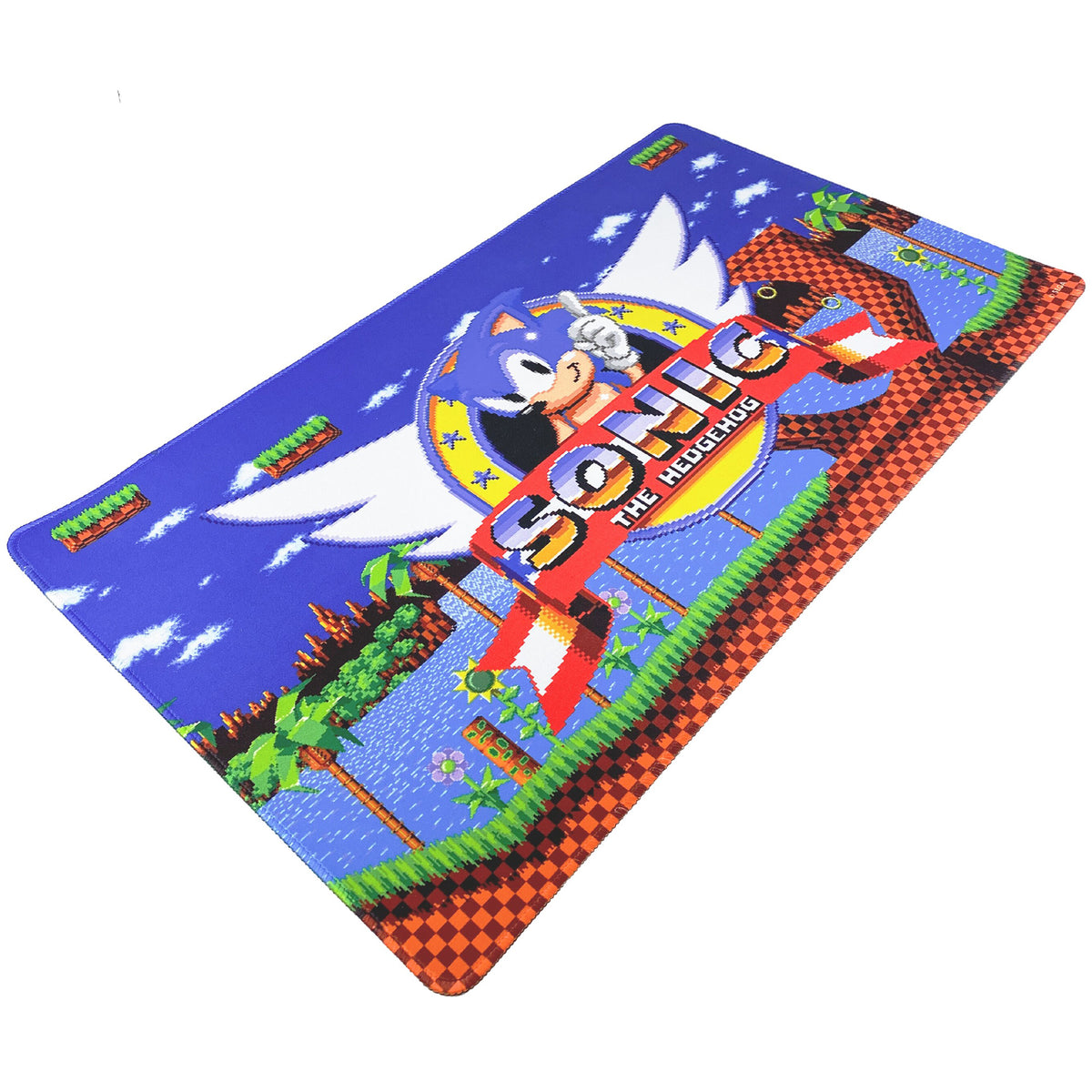 Sonic Green Hills Zone Playmat - 23.75x13.5 neoprene non-slip gaming mat