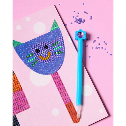 JOS Sparkle Art Yum Yum Yum craft kit with colorful beaded pen and bird design canvas