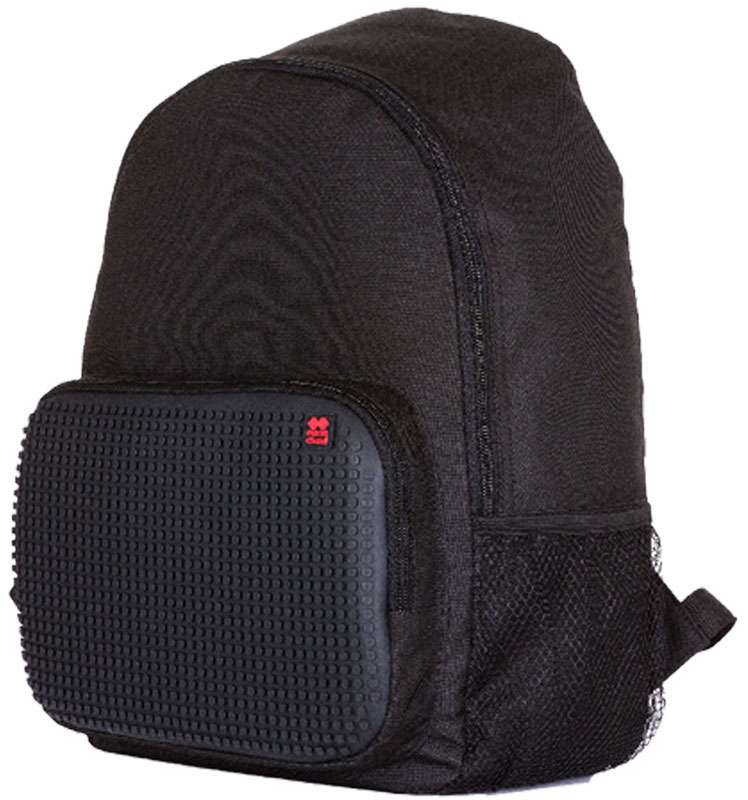 Black Pixie Crew Classic Backpack with pixelated front panel and dual compartments