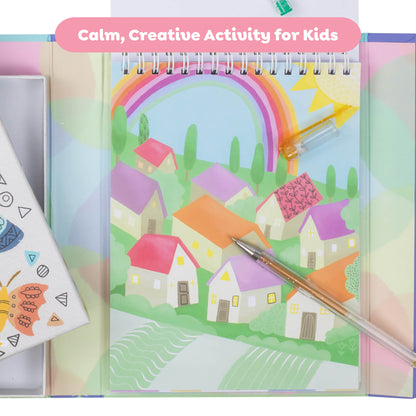 Tiger Tribe Mindful Doodling Peaceful Patterns Activity Kit with Gel Pens