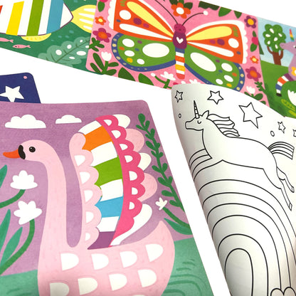 OOLY Whimsical World Foil-tastic Art & Coloring Set - DIY Craft for Kids 6+