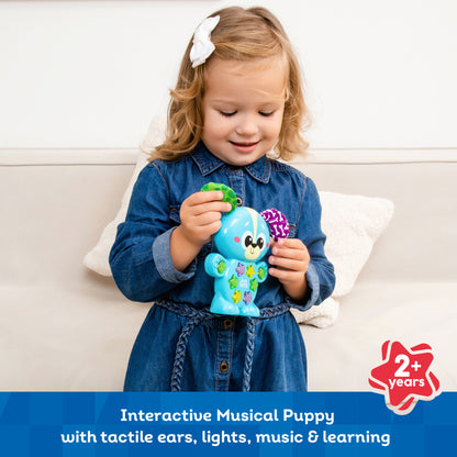 Kids Hits Musical Puppy blue interactive toy with lights and sounds for toddlers