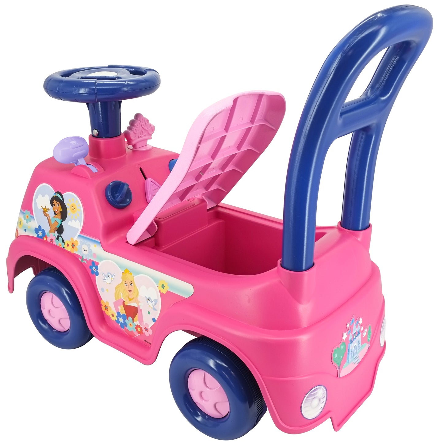 Kiddieland - Disney Princess Adventure Ride-On - Magical Light & Sound Vehicle