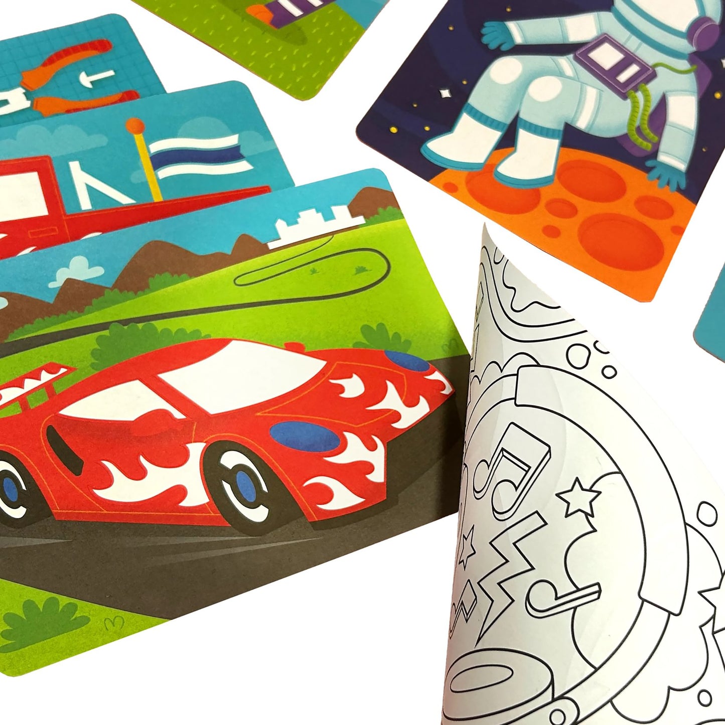 OOLY Gadgets & Gizmos Foil Art Coloring Set - 12 Double-Sided Pages, for Kids 6+
