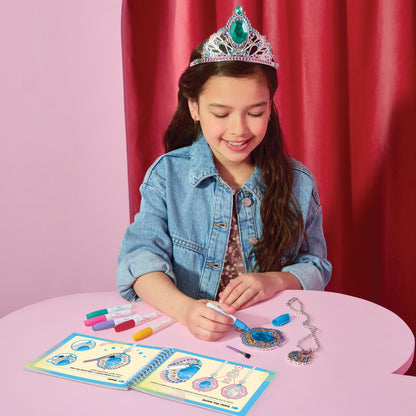 Doodle Gems Disney Princess activity set with tiara, necklace, wand crafts and coloring book