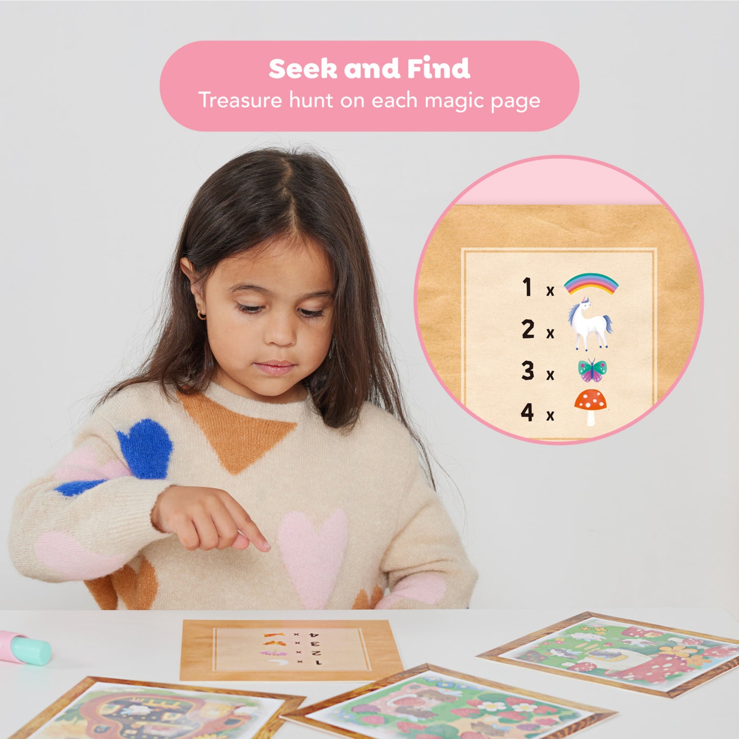 Tiger Tribe Magic Water Painting World unicorn-themed activity set with reusable cards