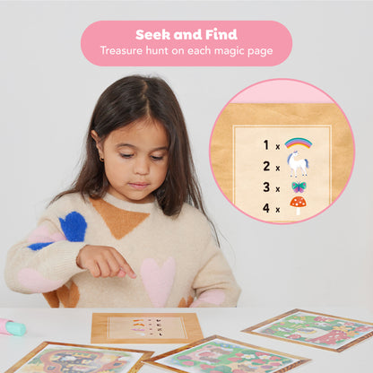 Tiger Tribe Magic Water Painting World unicorn-themed activity set with reusable cards
