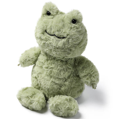 MCHUGS Kindergarten Series Relaxing Frog 7-inch plush in soft sage green with a friendly smiling expression