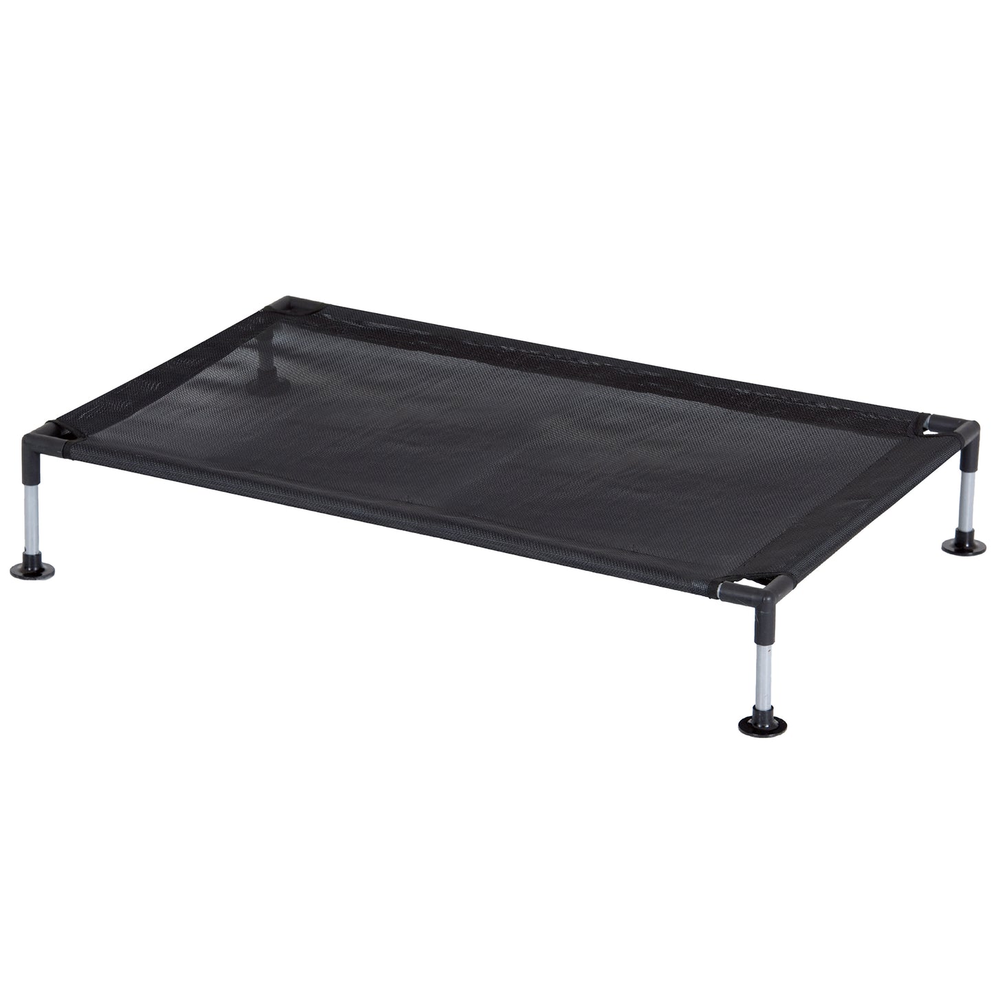 My Duque COOLA Pet Bed Large black dog lounger with elevated mesh surface