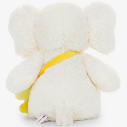 McHugs Ted School Elephant 7-Inch Plush in cream with yellow ears and belly