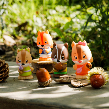 Timber Tots Nutnut Family 2 inch Chipmunk Figures Set