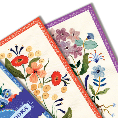 Piece&Love Flora's 3-Pack Mini Notebooks